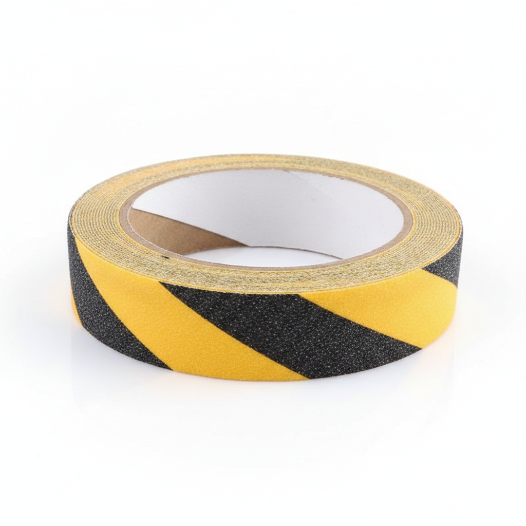 Cinta Antideslizante Adhesiva Cebrada Amarilla y Negra – 48 mm × 30 m