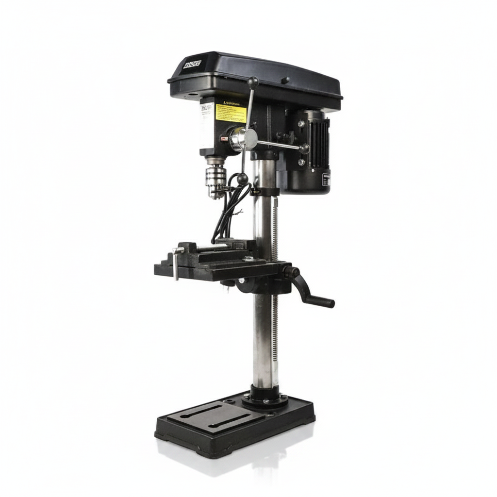 Taladro de Banco 16 mm con Medidor de Profundidad, Guarda y Morsa 450W