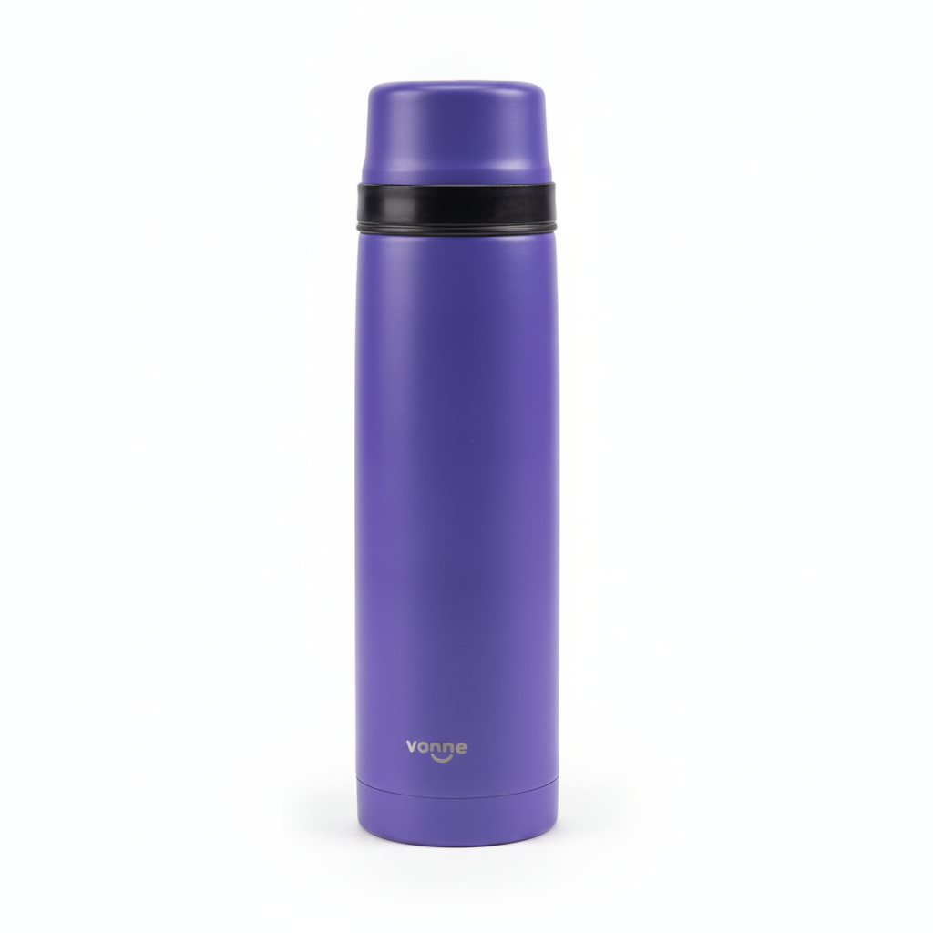 Termo de Acero Inoxidable 1000 ml Vonne Violeta – Doble Pared AISI 304