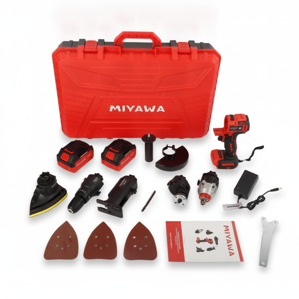 Kit Multiherramientas Inalámbrico 5 en 1 Brushless 20 V – Con 2 Baterías 3,0 Ah y Maletín BMC