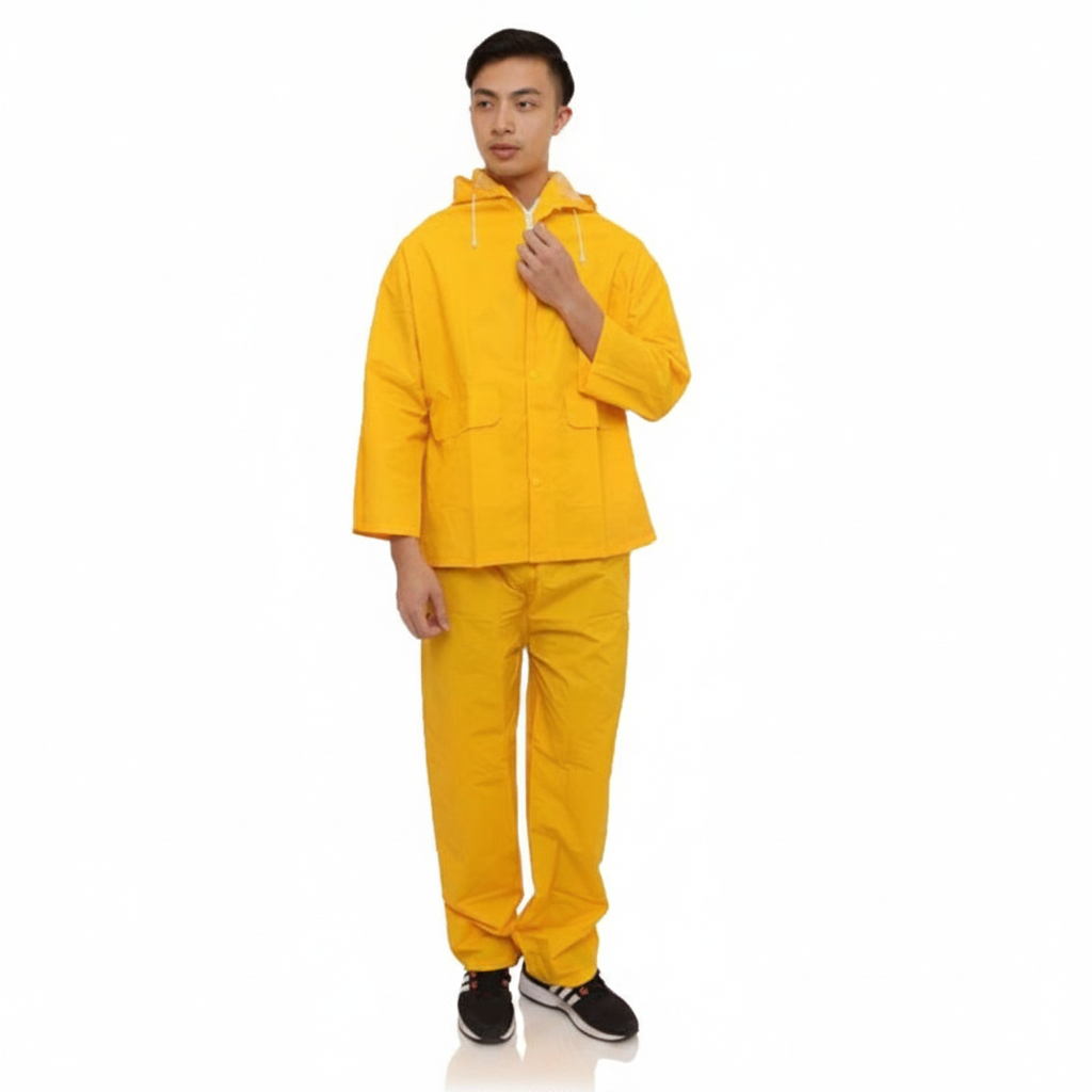 Traje de Lluvia Impermeable 2 Piezas xxl (Campera y Pantalón) – PVC 190 Micrones