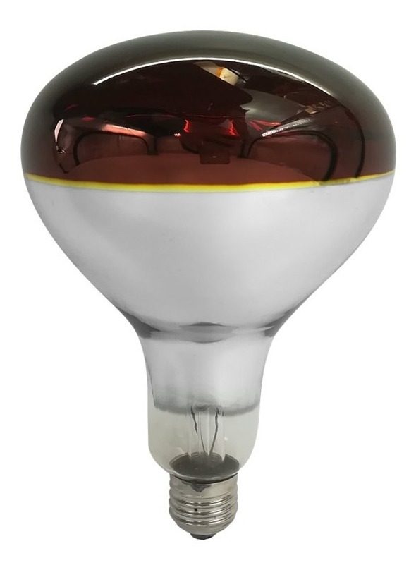 Lámpara Infrarroja 250w Roja E27 Vida Util 5000hs Infrarrojo
