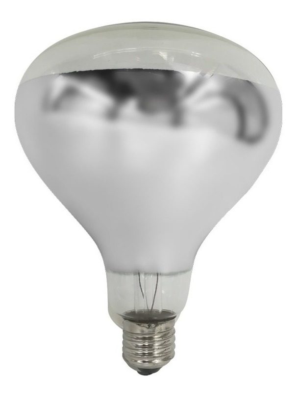 Lámpara Infrarroja 250w Transparente E27 Vida Util 5000hs Blanco Frío