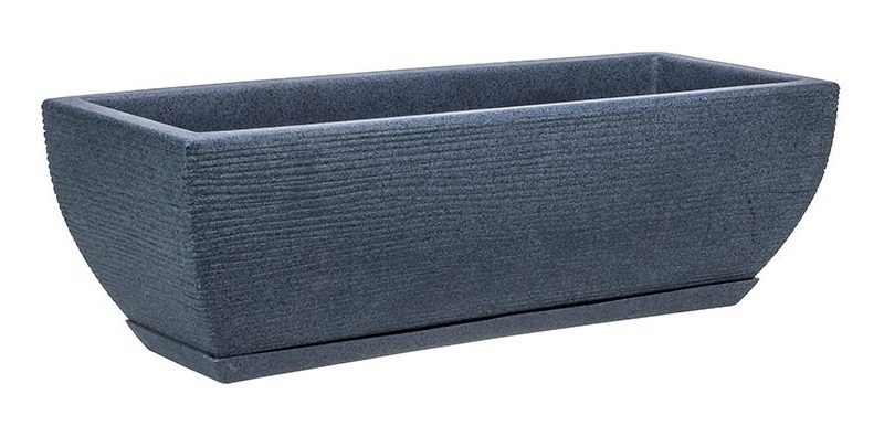 Maceta Jardinera Floridis Amsterdam 75×25cm Gris Grafito