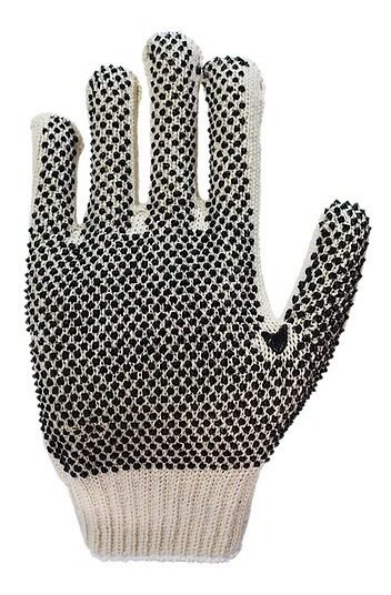 Guantes Liviano Moteado Randon Gris G7 3 Cabos De Algodón  - 1