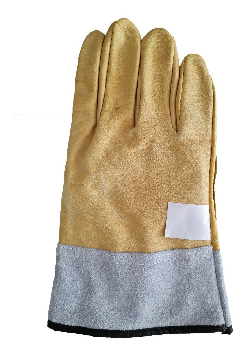Guante Vaqueta Americano Amarillo Puño Corto X Par - 2
