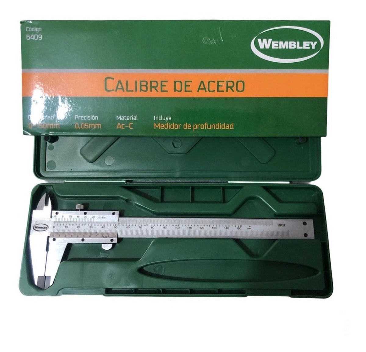 Calibre Metálico Profesional 150mm C/medidor Standard 6409 - 1