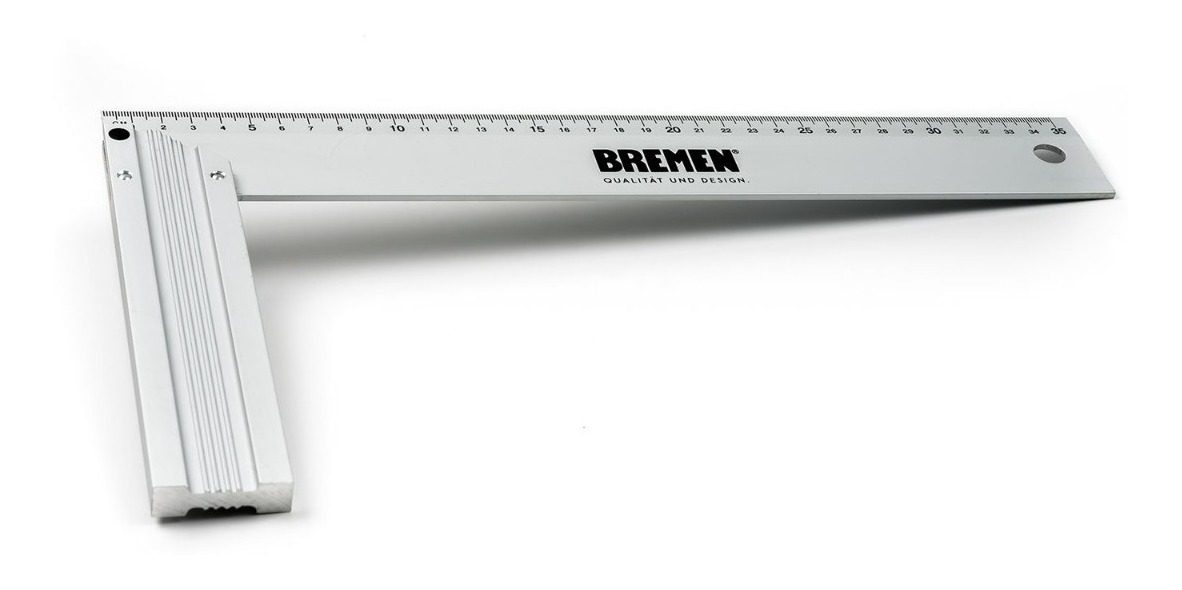 Escuadra Carpintero De Aluminio 12  Profesional Bremen  - 1