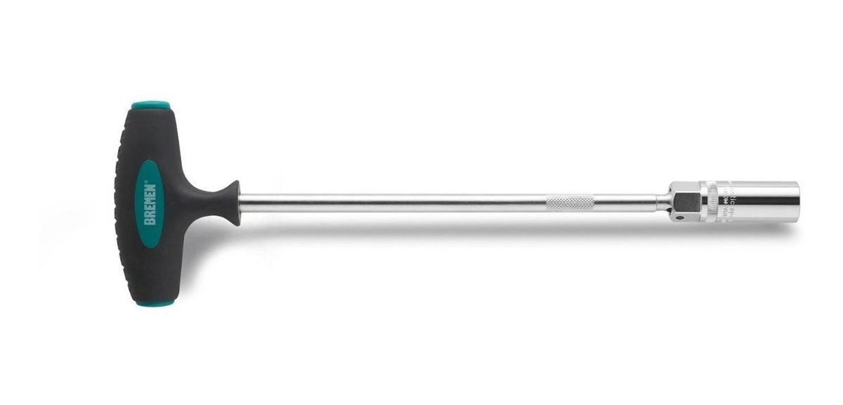 Llave Saca Bujía Magnética Articulada Bremen 16x350mm