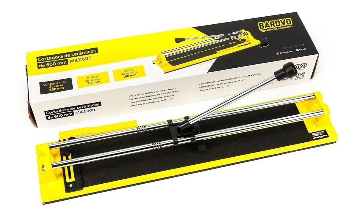 Cortadora De Ceramicos 600mm Para Cortes Rectos Base 2mm - 4
