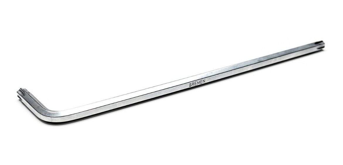 Llave Tamper Torx En L - Extra Larga T27 148mm Bremen 5412