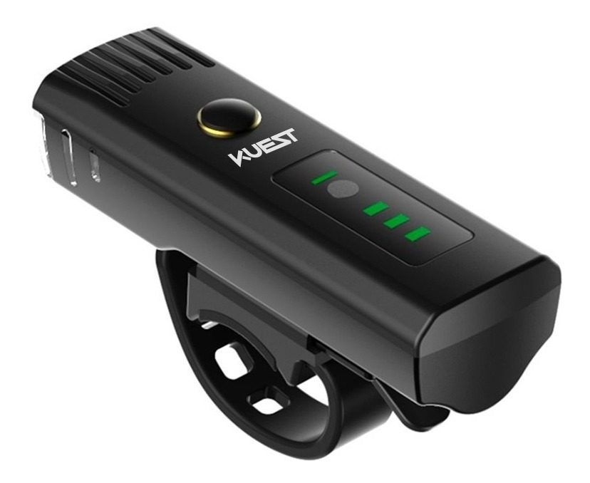 Luz Recargable Para Bicibleta 5w 10×3,3×3 Cm 4 Modos De Uso Negro - 2