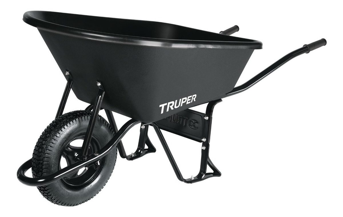 Carretilla Truper 120 Lts Rueda Neumatica Cat-60pl