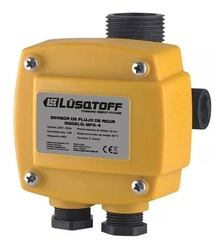 Sensor Flujo De Agua Ip65 Presion Max 10bar Temp Max 60°c
