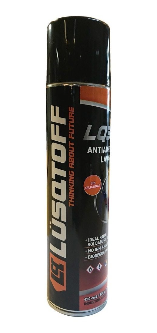 Aerosol Antiadherente Lavable P/soldadura Migmma 440ml Lq390 Negro
