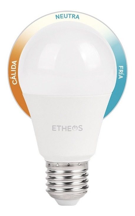 Lámpara Led Etheos 9w 220v E27 3 Pasos (fría Neutra Cálida)  Neutra/calida/fria