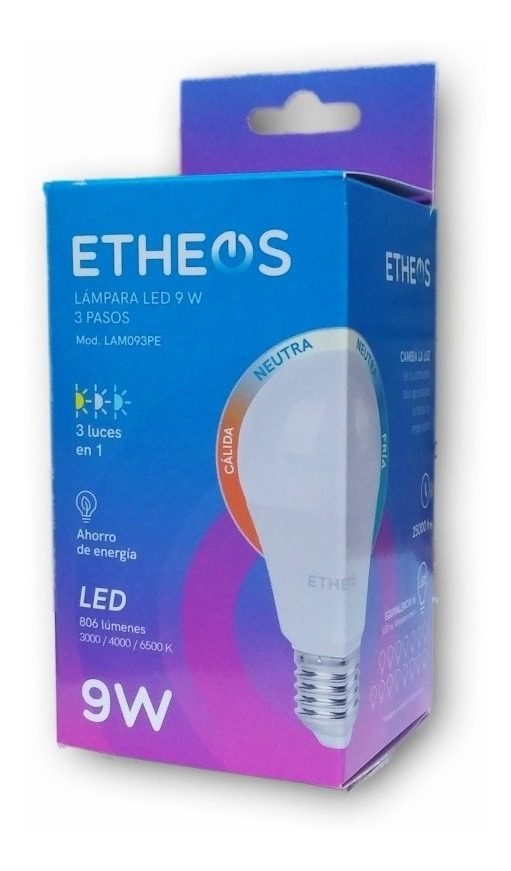 Lámpara Led Etheos 9w 220v E27 3 Pasos (fría Neutra Cálida)  Neutra/calida/fria - 4