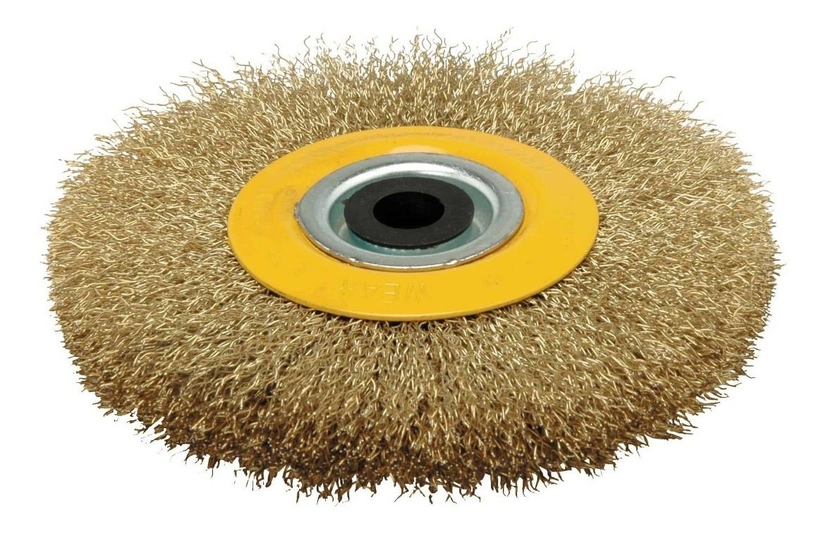Cepillo Circular Para Amoladora Acero Bronceado 150mm Fc150m