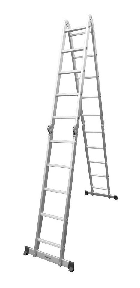 Escalera Multipropósito 4×5 Peso Max 150kg Altura Max 5,51mt Gris