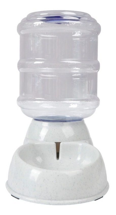 Set Comedero Y Bebedero Dispenser Automatico 3.8lts  Gris - 1