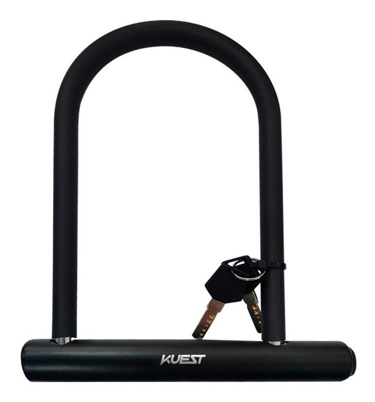 Candado Tipo U 185mm X 245mm Espesor 12mm Con 2 Llaves Negro
