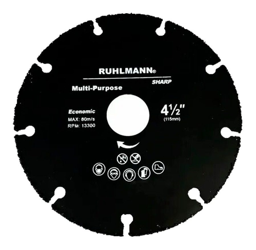 Disco Corte Madera Multifuncional Carburo 115mm Diam 22.23mm