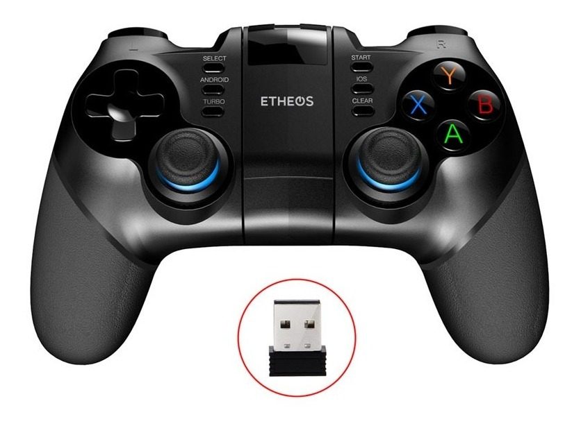 Joystick Inalambrico Con Soporte Apto (celular Ps3 Switch) Negro
