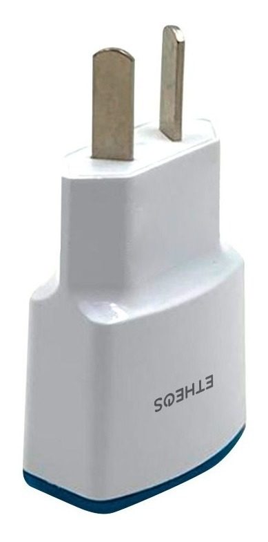 Cargador 1 Puerto Usb 2.1 A 5v Abs Sin Cable Etheos Blanco - 2
