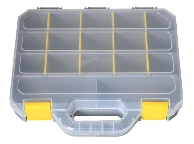 Maletin Organizador Profesional 12  31×29×6cm 17 Divisiones Transparente