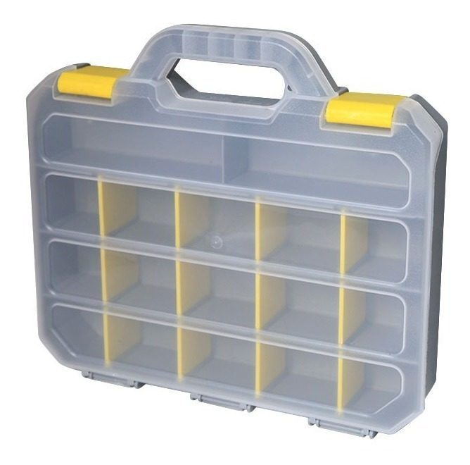 Maletin Organizador Profesional 12  31×29×6cm 17 Divisiones Transparente - 1