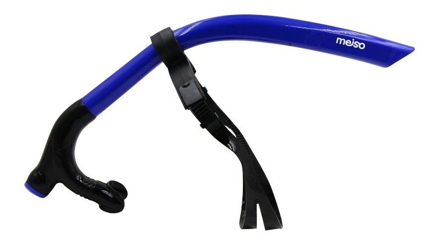 Snorkel Frontal Para Natacion Azul Pvc Largo 48cm Ajustable