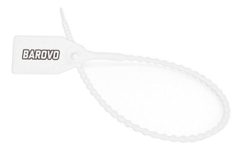Precinto Cola Ratón 3×250mm 100u Numerados Correlativos Blanco