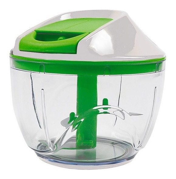 Picadora De Vegetales Manual 600ml Hojas De Acero Inoxidable