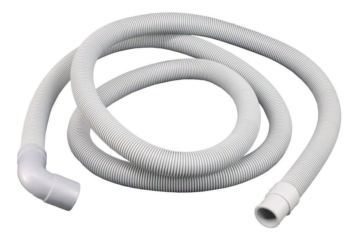 Manguera Universal De Descarga Lavarropas 2 Mts Codo 90º