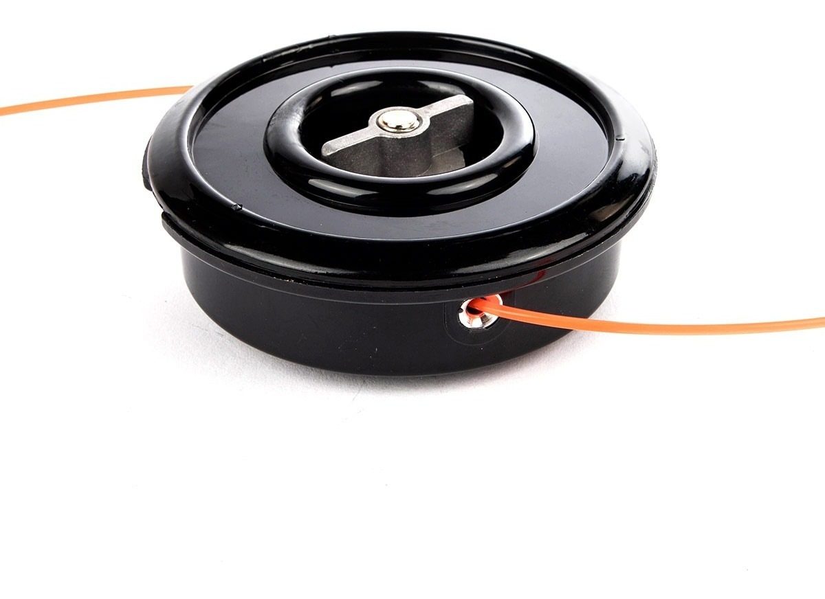 Carretel Porta Tanza 2,4mm Manual P/desmalezadora Universal Negro