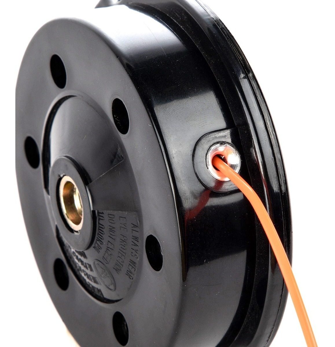 Carretel Porta Tanza 2,4mm Manual P/desmalezadora Universal Negro - 4
