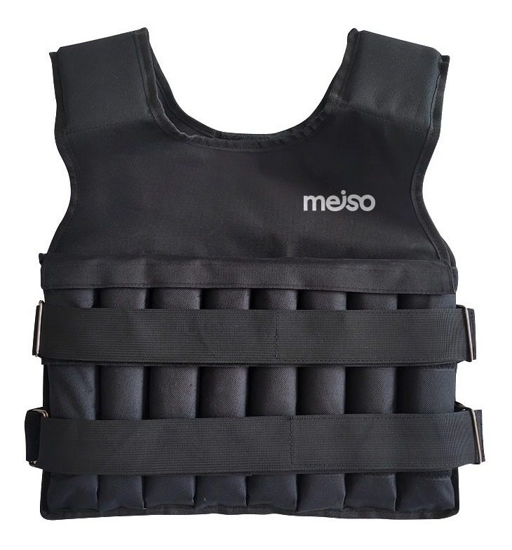 Chaleco Con Peso 10kg Regulable Entrenamiento 42×50cm  Negro