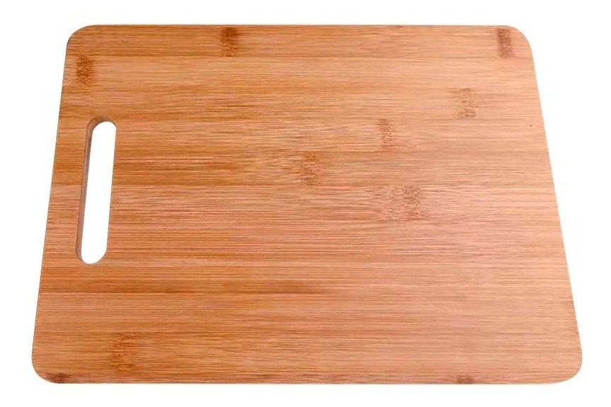 Set De 3 Tablas Madera De Bambú Chica, Mediana Y Grande Ccn094 Marrón