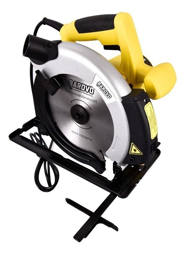 Sierra Circular Eléctrica Barovo Cs12-a 185mm 1200w 50hz  Amarillo/negro 50 Hz - 2
