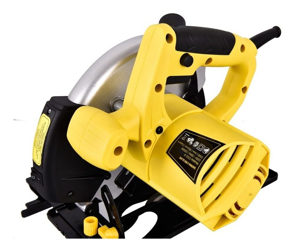 Sierra Circular Eléctrica Barovo Cs12-a 185mm 1200w 50hz  Amarillo/negro 50 Hz - 4
