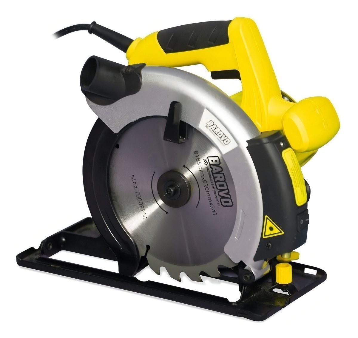 Sierra Circular Guia Laser 1200w Barovo Disco 185mm De Mano Frecuencia 50