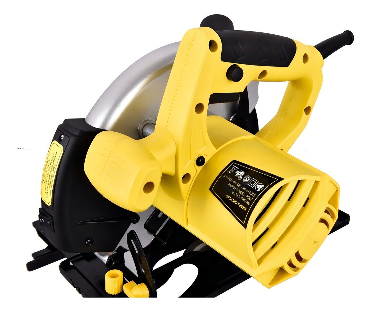 Sierra Circular Guia Laser 1200w Barovo Disco 185mm De Mano Frecuencia 50 - 4