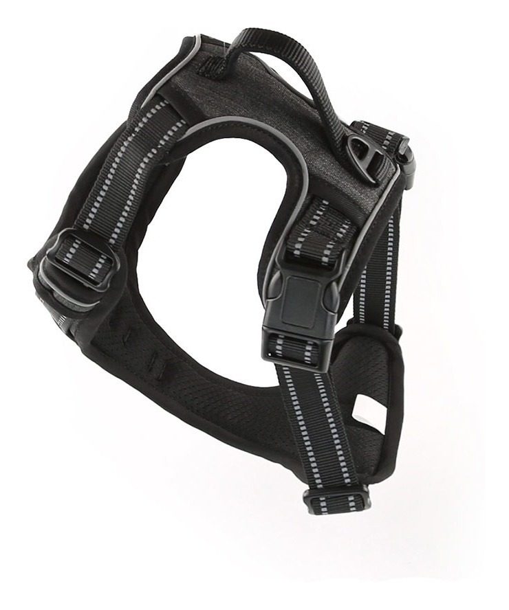 Arnés P/perro M Circunf Pecho 35-57cm Cuello 35-50cm  Negro