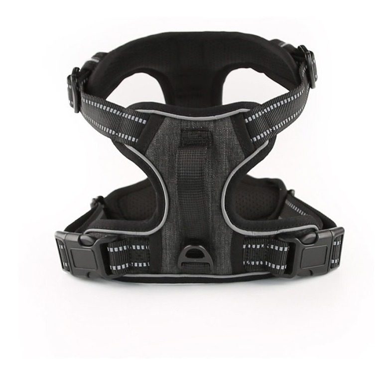 Arnés P/perro M Circunf Pecho 35-57cm Cuello 35-50cm  Negro - 3