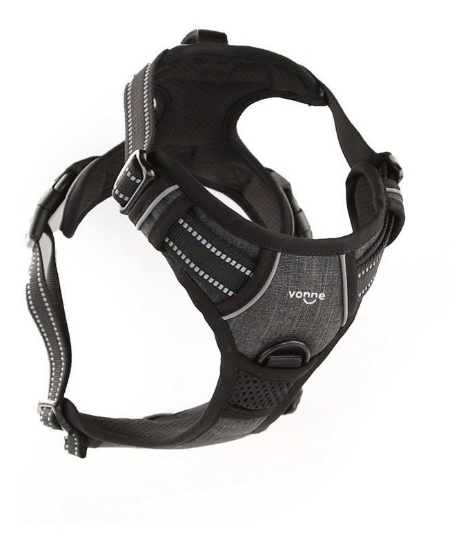 Arnés P/perro M Circunf Pecho 35-57cm Cuello 35-50cm  Negro - 4