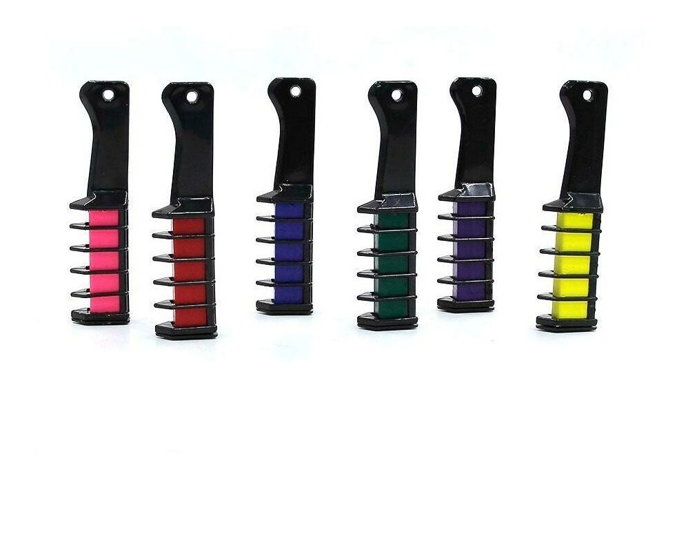 Peine Tiza P/colorear  Cabello Pack X 6 Para Hacer Mechas - 2