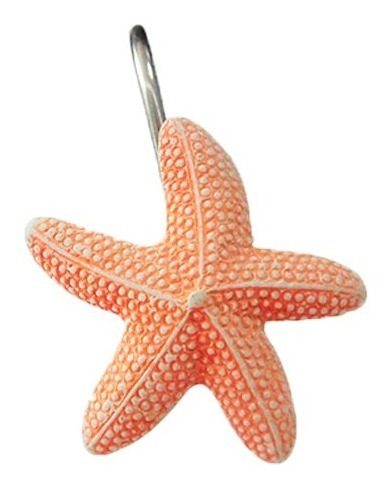 Sets Ganchos Para Cortina De Baño X 12 (estrella) - Rosa