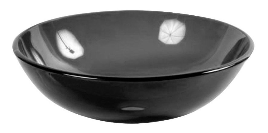 Bacha De Vidrio Templado Gris Oscuro