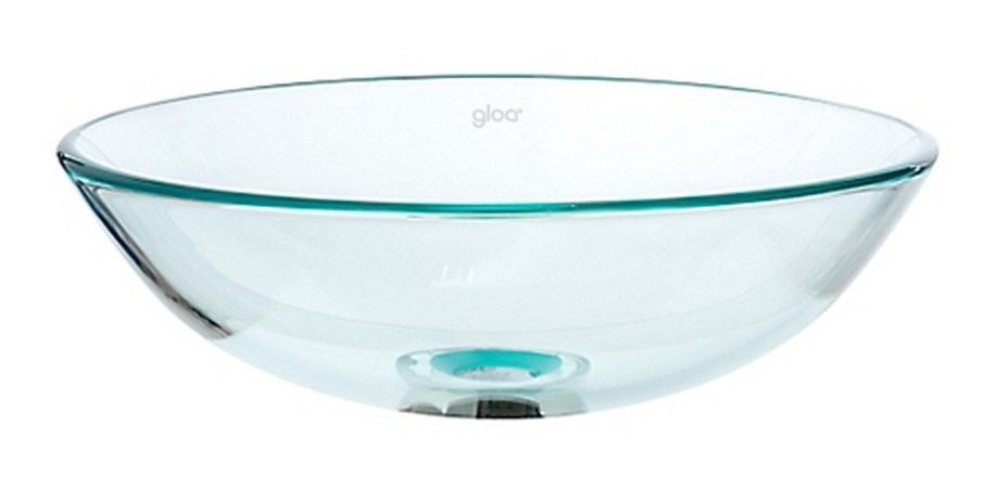 Bacha De Vidrio Templado Transparente 10 Mm Med:41x41x13cm