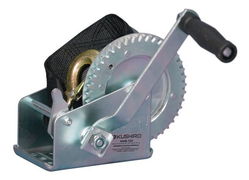 Malacate Manual C/cinta Fuerza Tiro 725 Kg Cinta 7,5 M